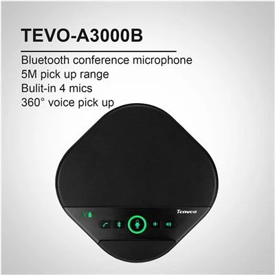 Usb wired lub rooj sib tham microphone nrog 3 mic